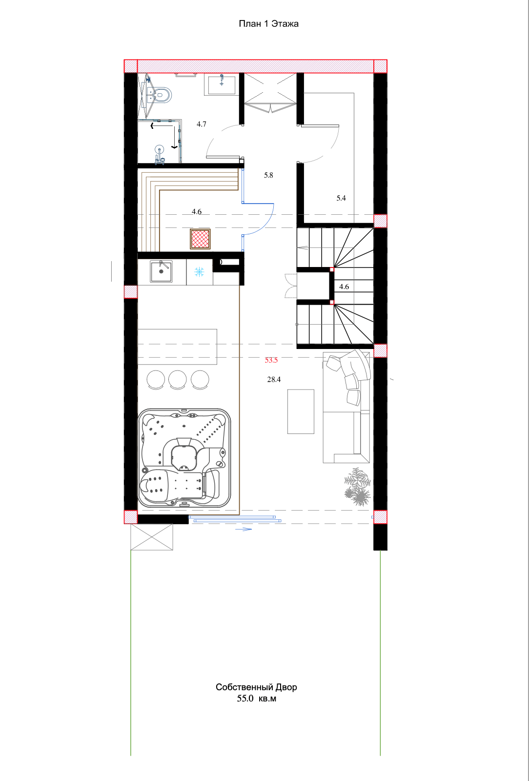 Townhouse for sale in Batumi