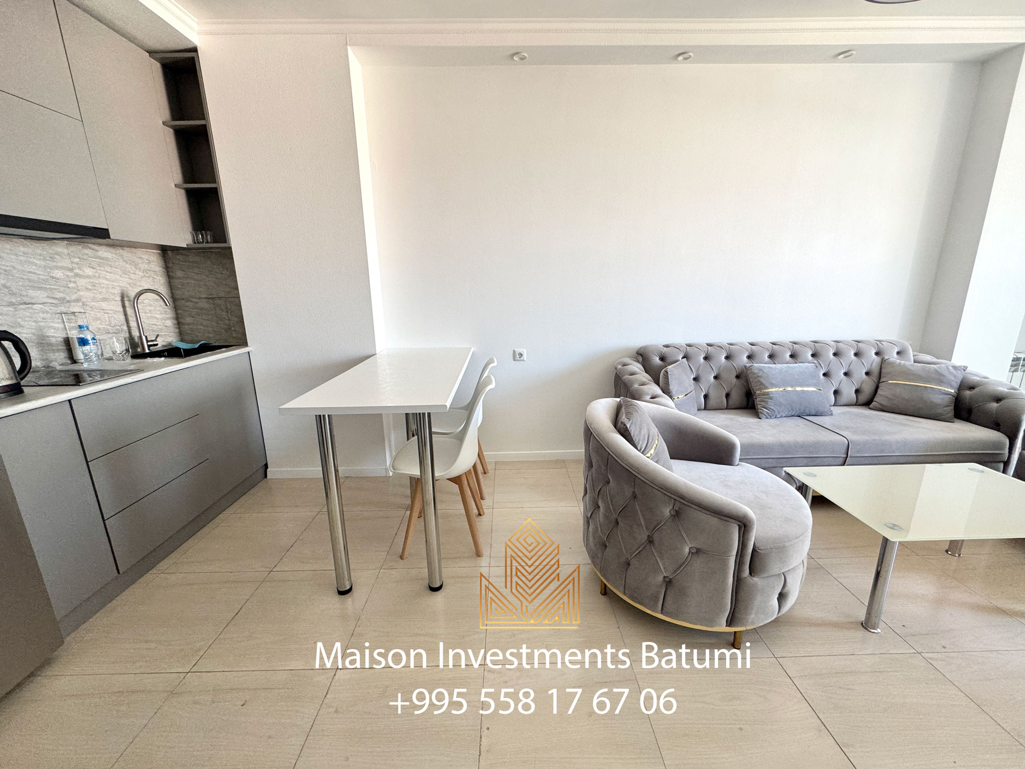 Three rooms apartment in old part of Batumi