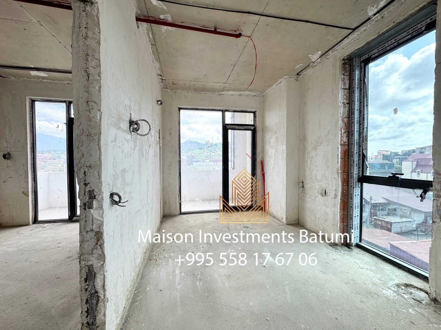 Two rooms apartment in Portline, Gumbati