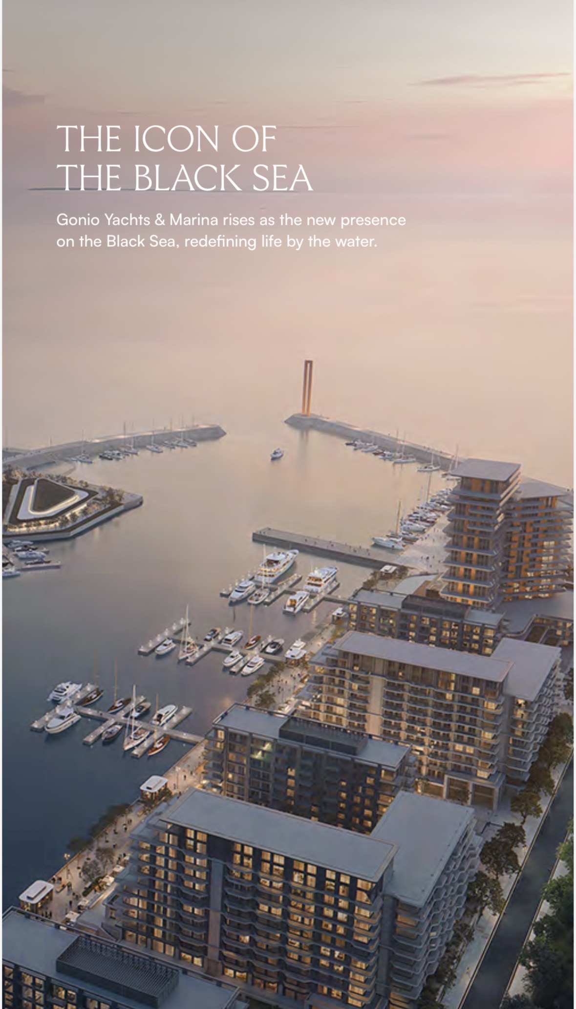 Screenshot Eagle hills by Emaar, Gonio Yachts & Marina