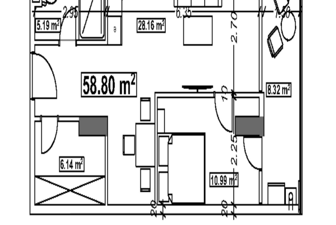 Three room apartment in Optima
