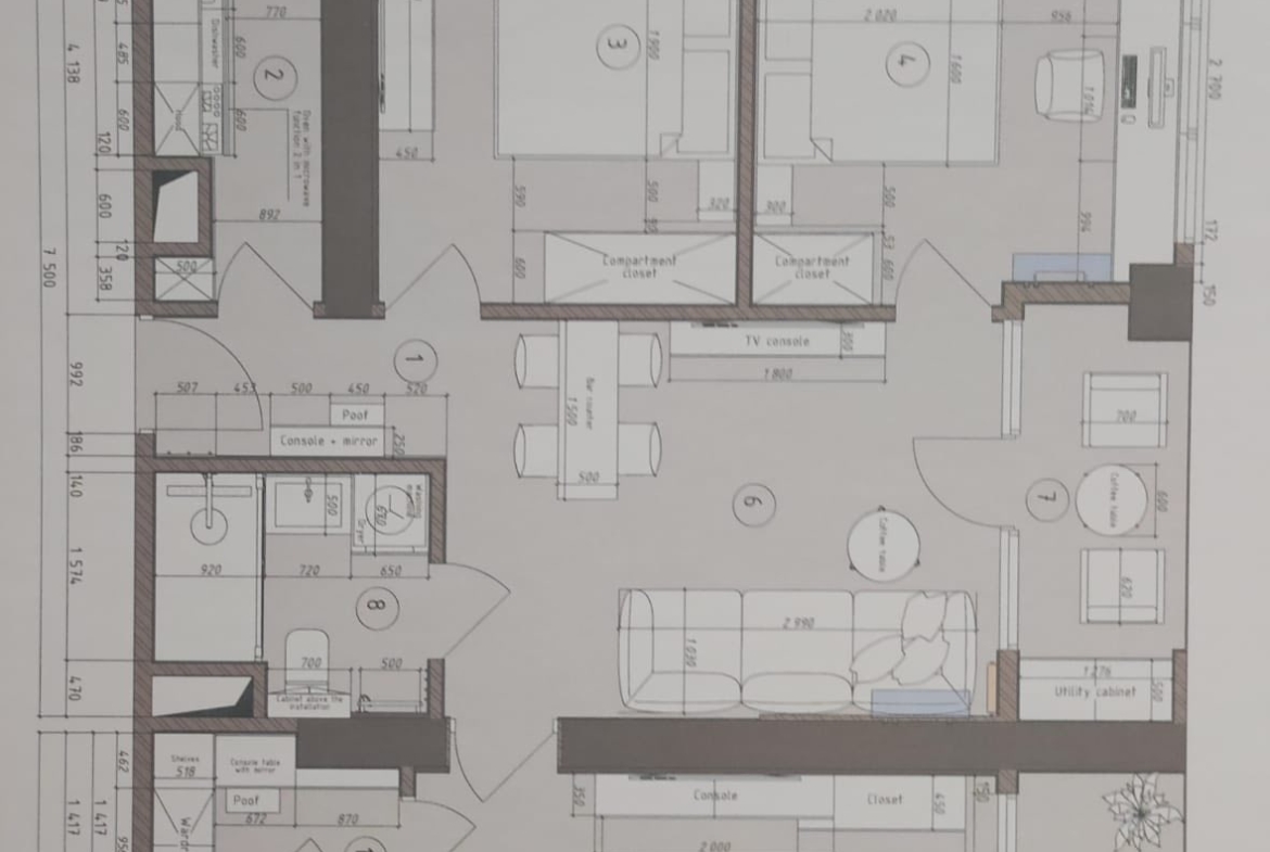 Four room apartment in Accent