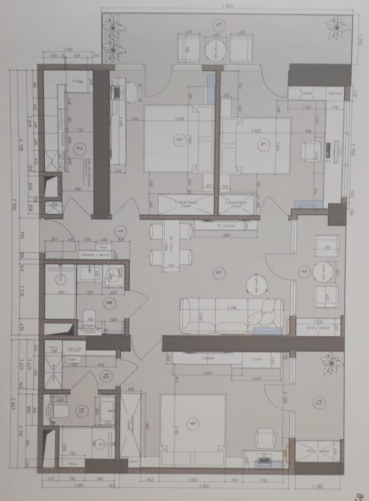 Four room apartment in Accent