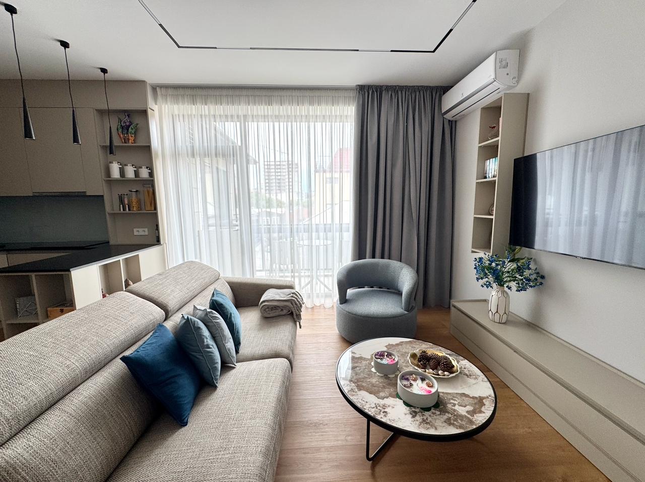 Three room apartment on the European Square in Batumi
