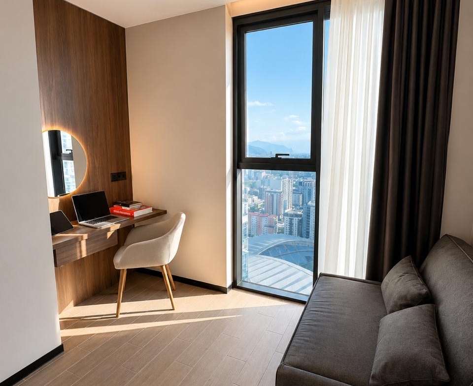 Three room apartment in Black sea towers
